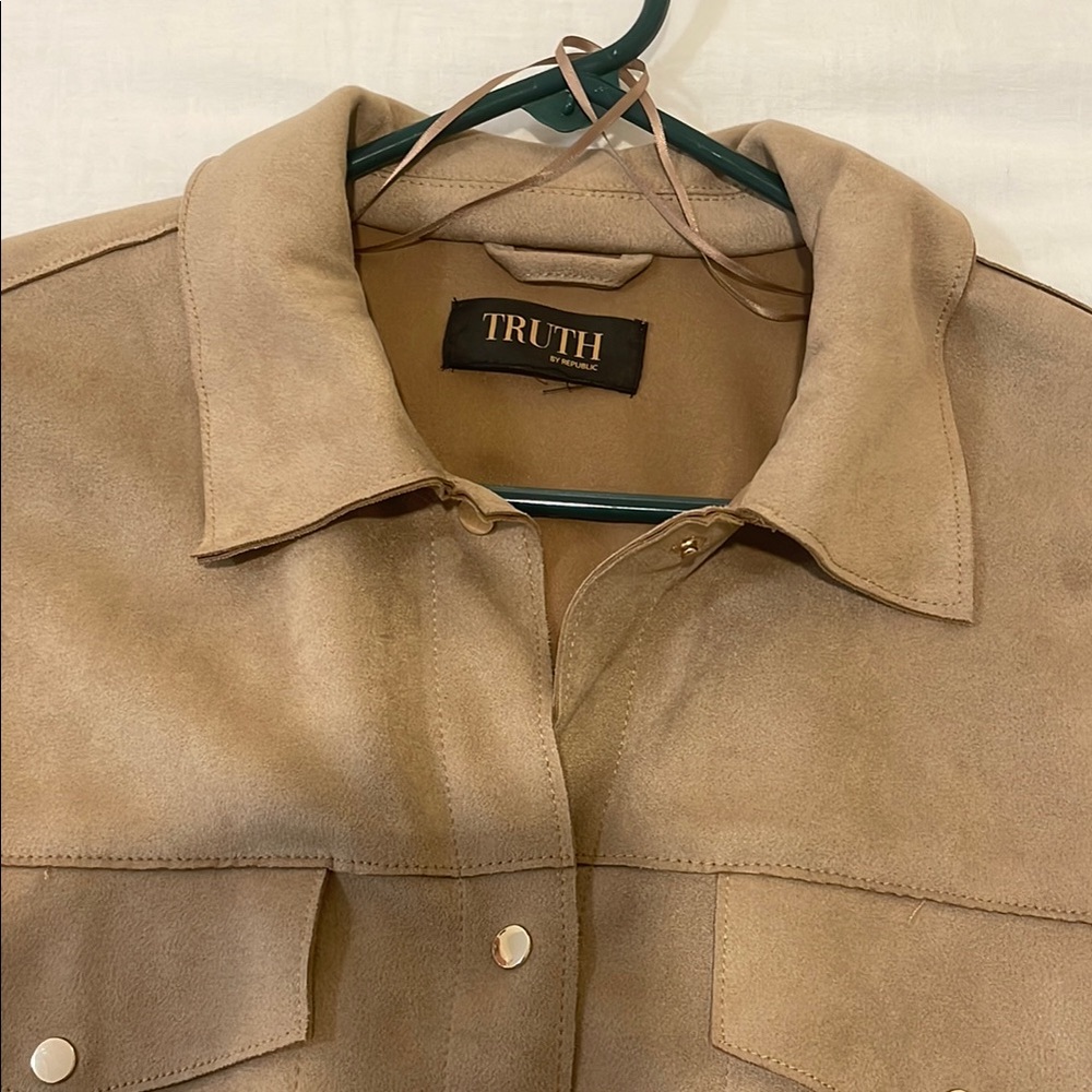 Truth Tan Utility Jacket with Soft Textured Finish